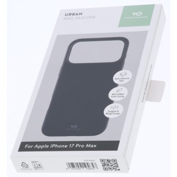 White Diamonds Mag Urban Case, kryt pro Apple iPhone 17 Pro Max, magnetický, černý