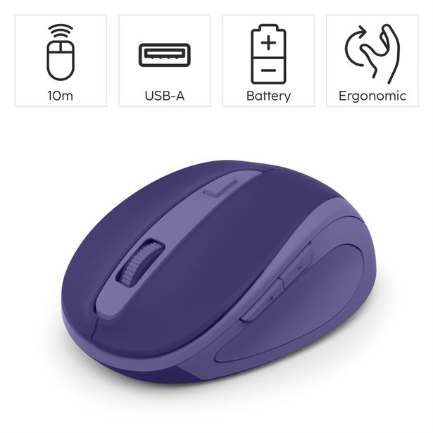 Hama bezdrátová optická myš WM-400, tichá, modrá