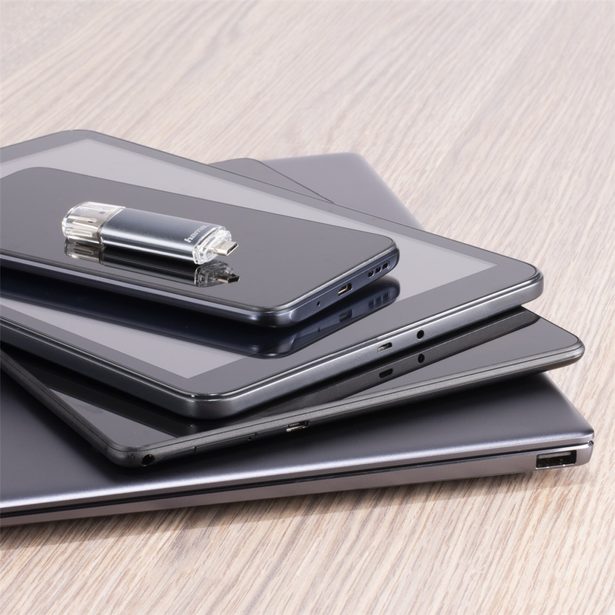 Hama flashPen "Laeta Twin" 8 GB 10 MB/s, šedá