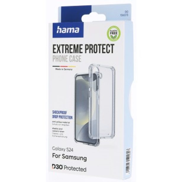 Hama Extreme Protect, kryt pre Samsung Galaxy S24, materiál D3O®, nezažltne, priehľadný