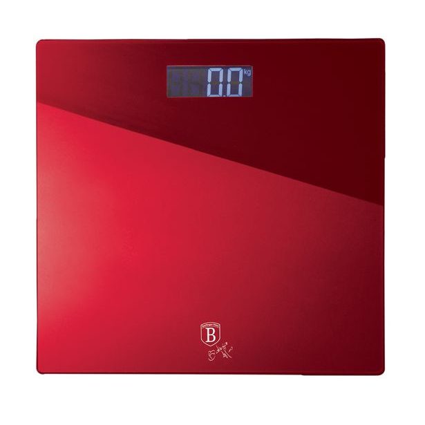 BERLINGERHAUS Osobní váha digitální 150 kg Burgundy Metallic Line BH-9351