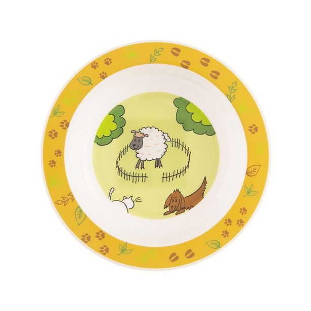 Hluboký dětský talíř farma pr. 16 cm
