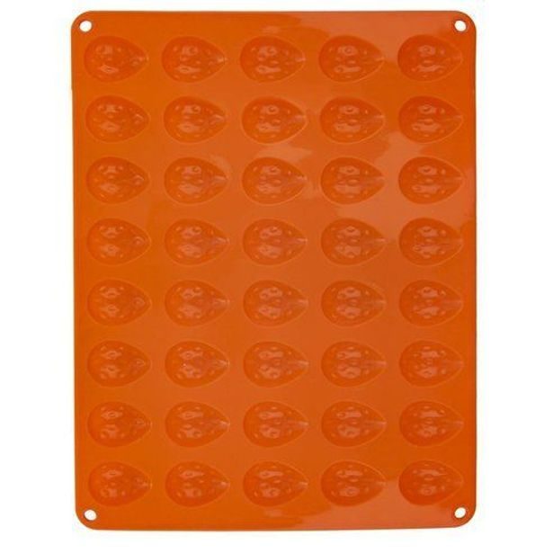 forma na 40ks ořechů 4,2cm, oranž, 33,5x26x1,2 cm, silikon