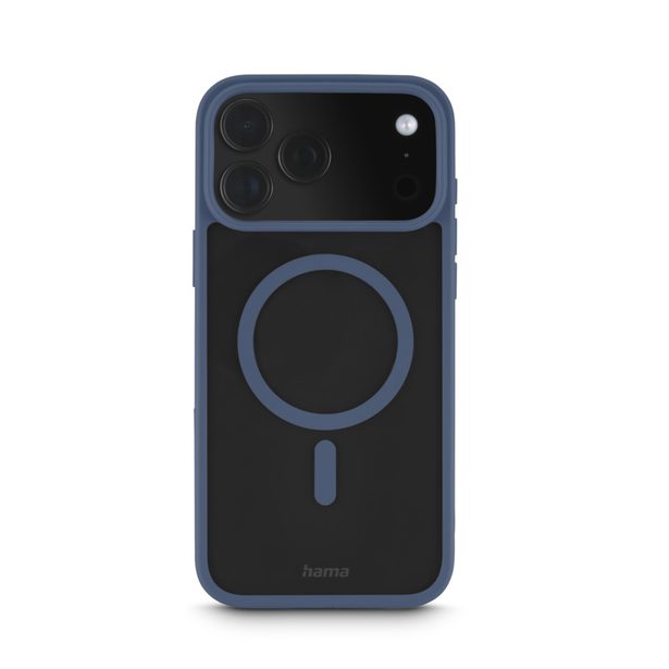 Hama Frame Protect, kryt pro Apple iPhone 17 Pro Max, magnetický, průhledný/modrý