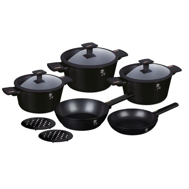 BERLINGERHAUS Sada nádobí s titanovým povrchem 10 ks Monaco Collection BH-7081