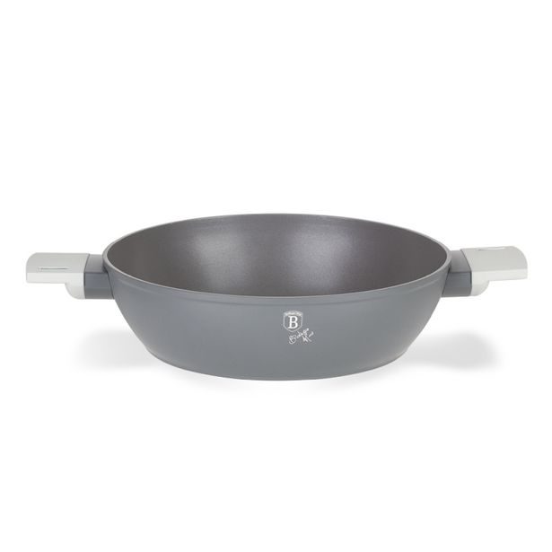 BERLINGERHAUS Pekáč kulatý s poklicí s titanovým povrchem 28 cm Aspen Collection BH-7070