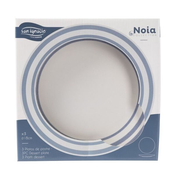 SAN IGNACIO Dezertní talíře sada 3 ks NOIA 19 cm BGEU-6207