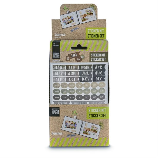 Hama samolepky pro kreativní tvorbu II, různé motivy, balení 54 setů (cena je uvedená za 1 set)