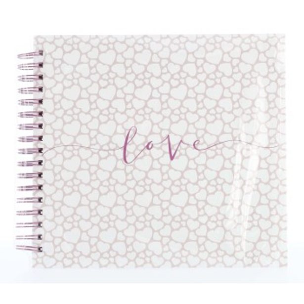 Hama album klasické spirálové ROMANCE 28x24 cm, 40 stran, černé listy