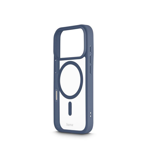 Hama Frame Protect, kryt pro Apple iPhone 17 Pro, magnetický, průhledný/modrý