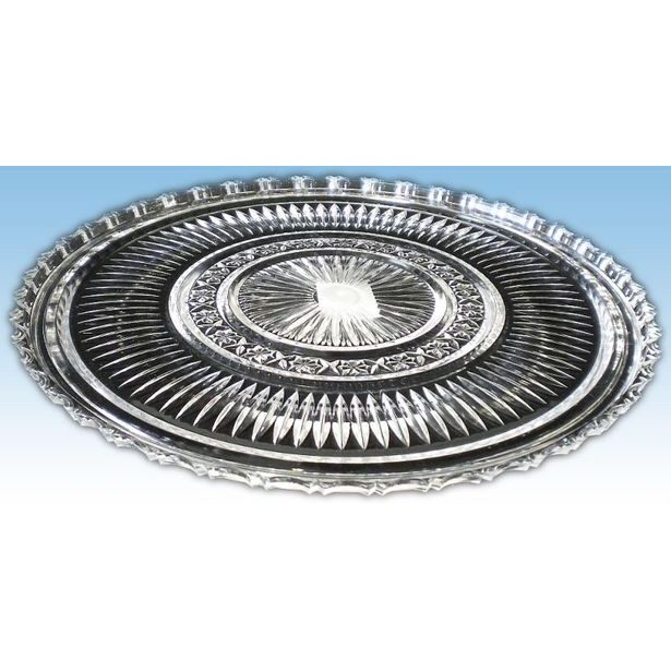 podnos d27cm kulatý, KRYSTAL, brus, plast AD