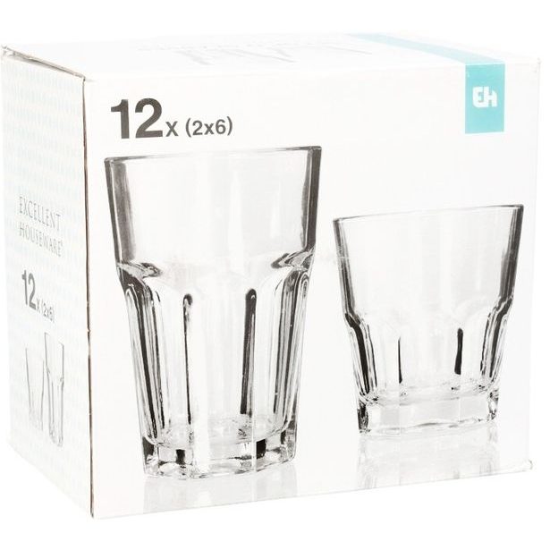 EXCELLENT HOUSEWARE Sklenice na vodu a nealko sada 12 ks KO-YE6000380