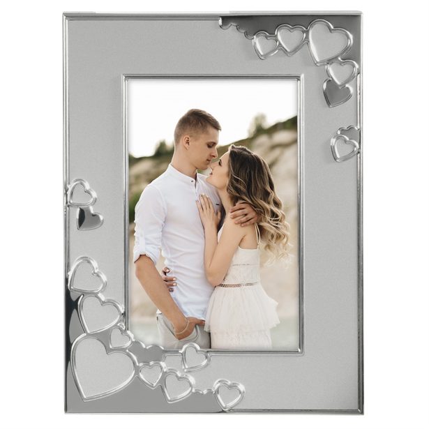 Hama portrétový rámeček VALENTINE, 10x15 cm, stříbrná