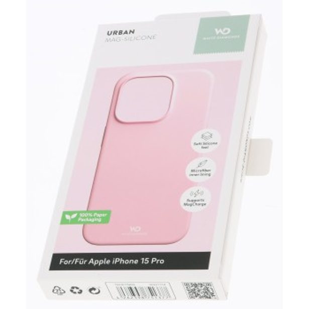 White Diamonds Mag Urban Case, kryt pro Apple iPhone 15 Pro, magnetický, světle růžový