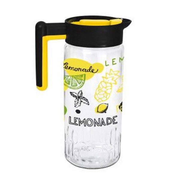 džbán 1,46l, LEMONADE, vroubk.sklo/plast