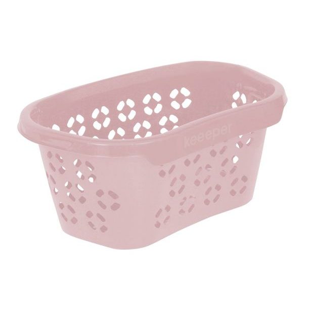 koš 30,5l na čisté pr., ANTON, sever.růžová, 57x38x26cm