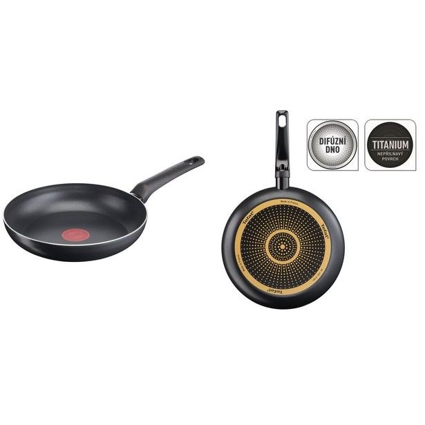 pánev d26 SIMPLE COOK, titan, černá, TEFAL