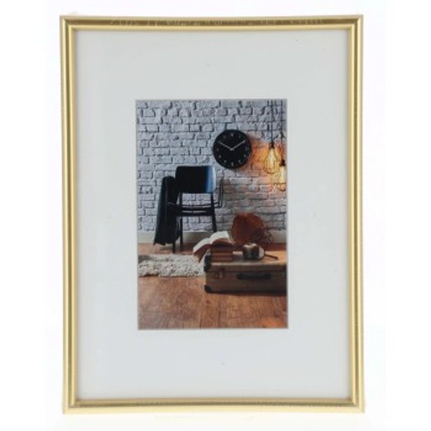 Hama Sevilla Décor Plastic Frame, gold matt, 18 x 24 cm