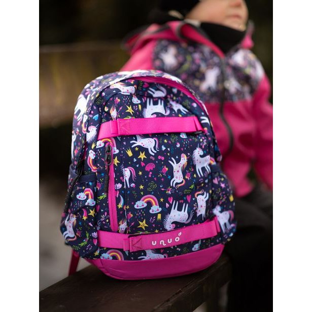 Unuo, Dětský batoh Stepino, 9l, Jednorožci