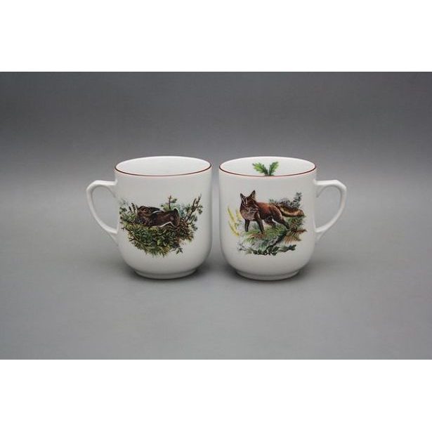 hrnek 300ml TROJKA-PODH.ZVĚŘ Z42+Z03, čes.porcelán
