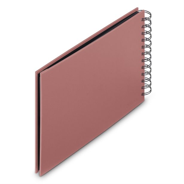 Hama album klasické spirálové FINE ART 24x17 cm, 50 stran, terra, černé listy