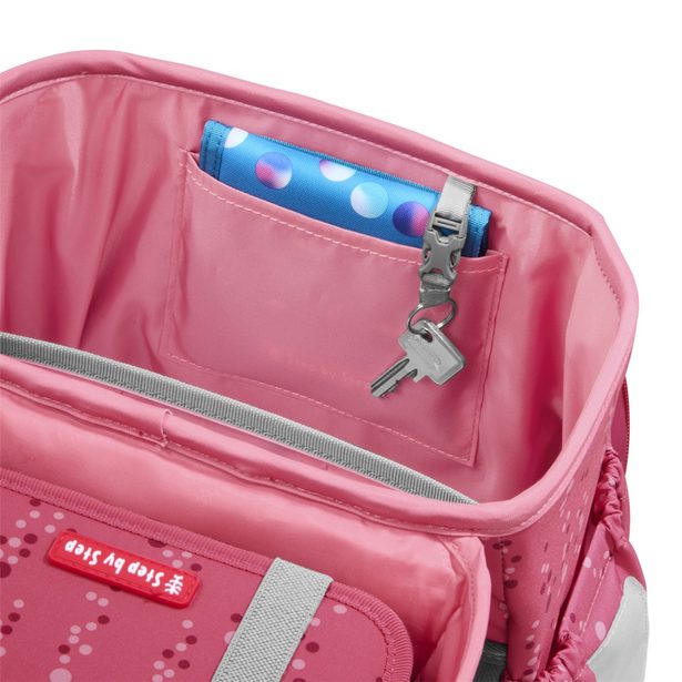 Školní aktovka Step by Step BASIS, Pink Bubbles - 4 dílný set, AGR certifikát