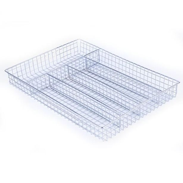 TORO příborník drátěný 5 přihrádek 25,8 x 36,5 x 4,4 cm_hamashop