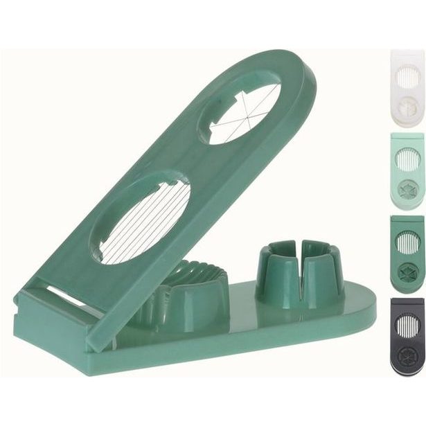 kráječ vajec KOMBI, 21x9cm, mix barev, plast/NR