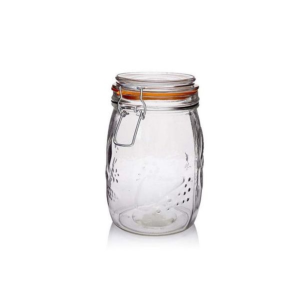 dóza 1,00l d10,5x17cm, vlis ovoce, patentní, sklo