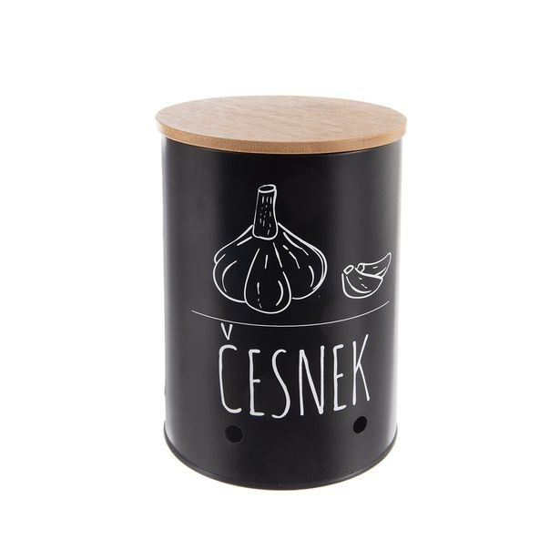 Dóza pr. 11 cm Česnek BLACK