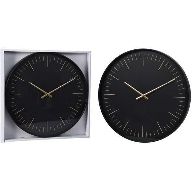 SEGNALE Nástěnné hodiny 50x4 cm černé KO-837000350