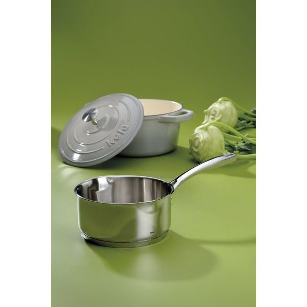 KELA Pekáč litinový s poklicí CALIDO 21 cm šedá KL-12605