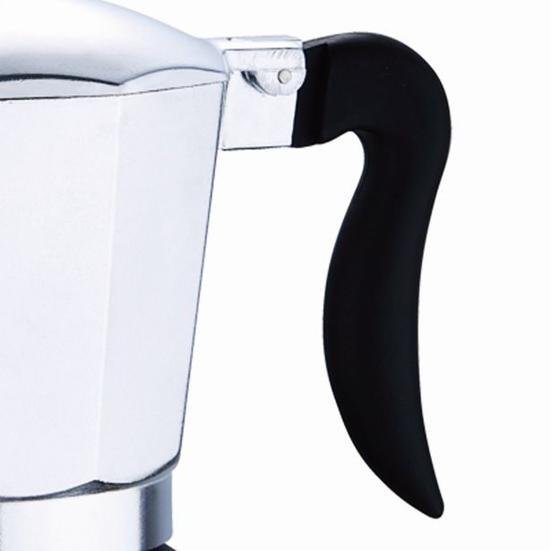 RENBERG Konvice na espresso 6 šálků černá/stříbrná RB-3201