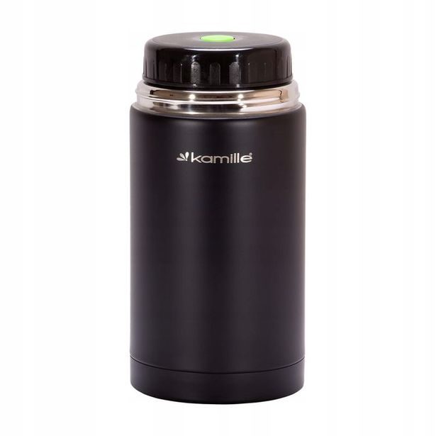 termoska jídlovka 1,00l NR, mat černá, d10,5x22cm, (8hod.)