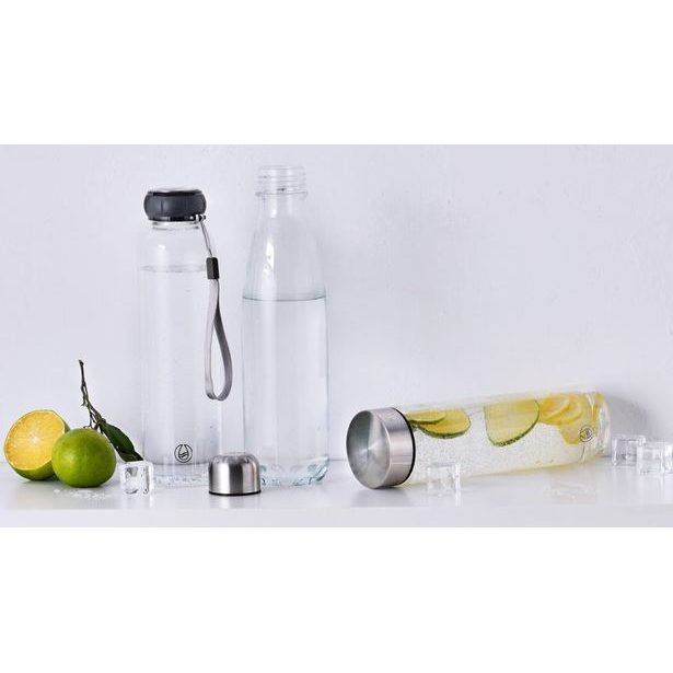 BERGNER Lahev skleněná přenosná s poutkem 550 ml BG-20120-BK