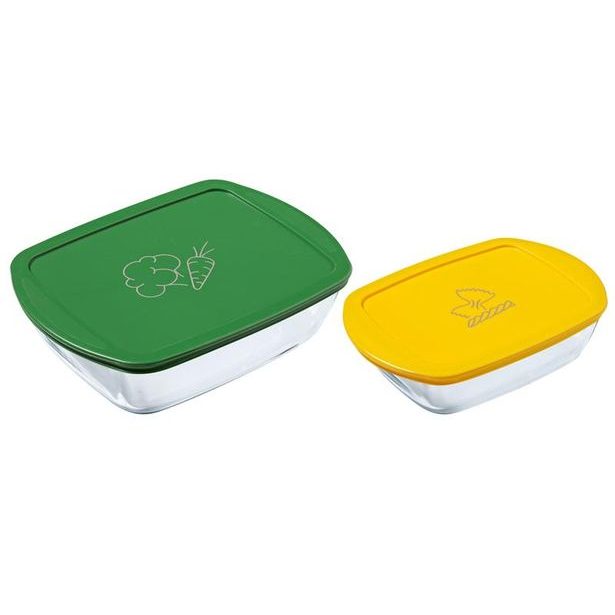 Pyrex SADA OBDÉL. DÓZ PYREX 2KS, 1,2L+2,5L, SKLO_hamashop