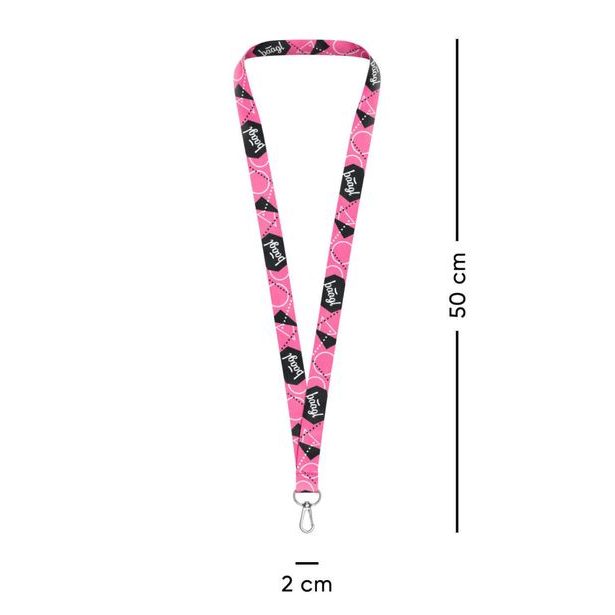BAAGL Přívěsek na klíče dlouhý – lanyard, růžový Baagl