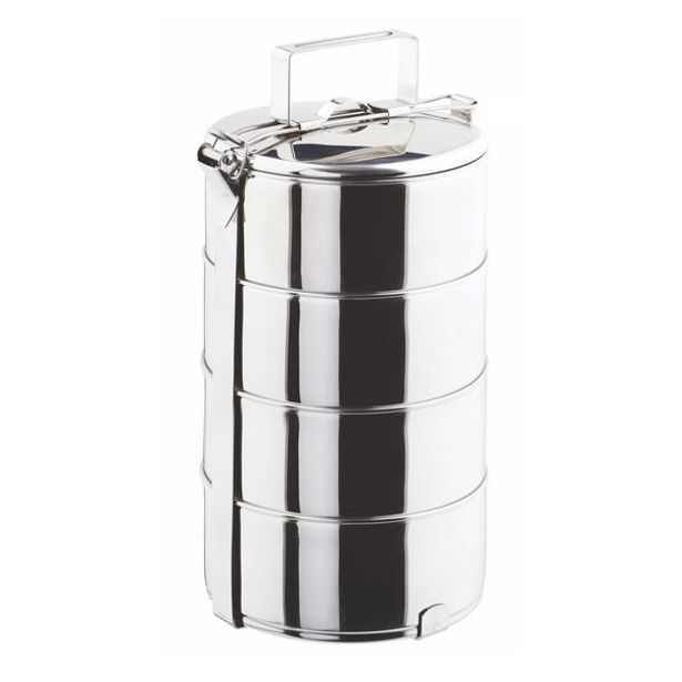 TORO Jídlonosič TORO, čtyři patra, objem 4x1,25 l, průměr 16 cm_hamashop