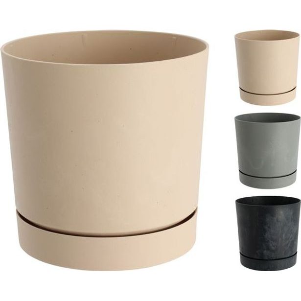 obal květ. d15x15cm, HLADKÝ, 3 barvy, plast