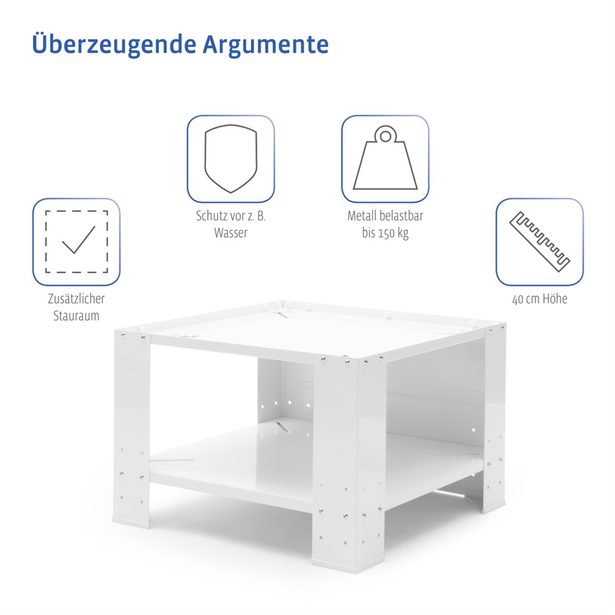 Xavax Base with Bottom Compartment for Washing Machine and Dryer