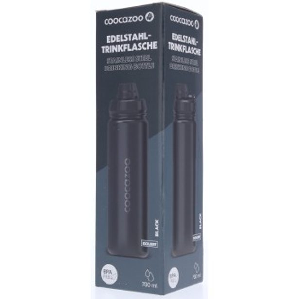 Izolovaná láhev na pití z nerezové oceli coocazoo 0,7 l, Black