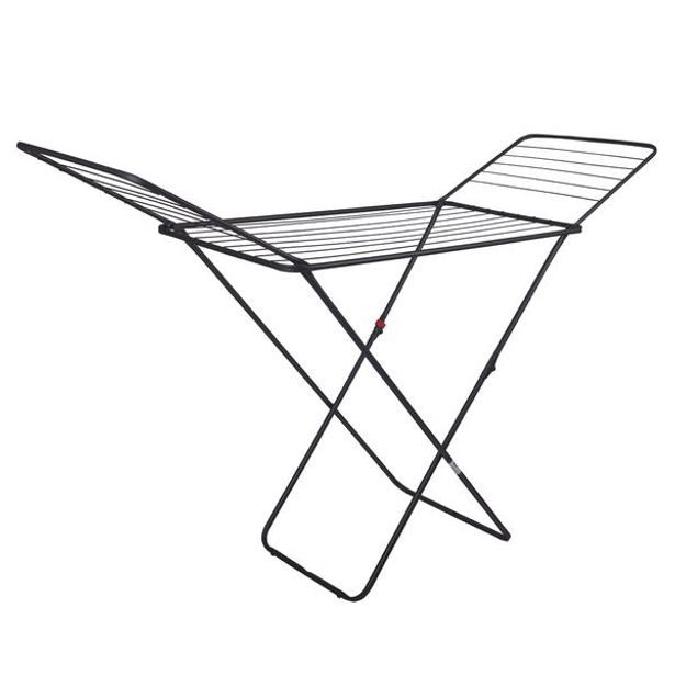 TORO SUŠÁK NA PRÁDLO ROZKLÁDACÍ 180x55x93CM,18M ČERNÝ_hamashop