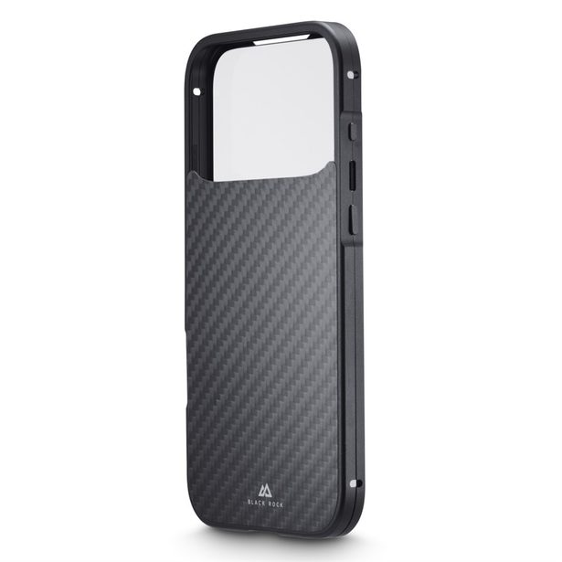 Black Rock 360° Glass, kryt pro Apple iPhone 17 Pro Max, skleněný, přední+zadní díl, karbon. úprava