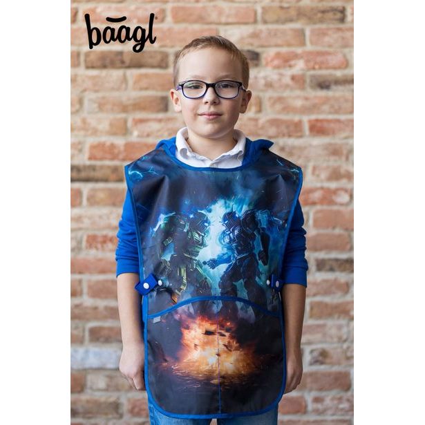 BAAGL Dětská zástěra Roboti