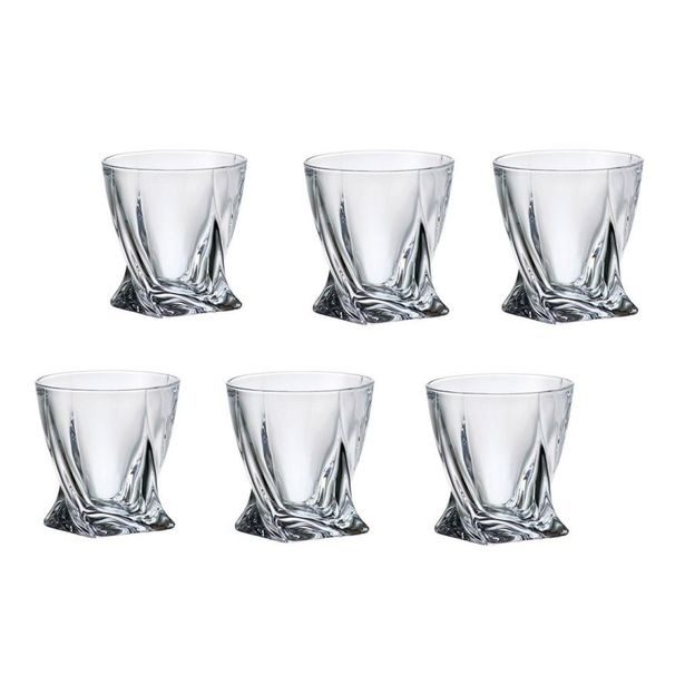 sklen. 340ml, 6ks, QUADRO, BOHEMIA PR., whisky, voda