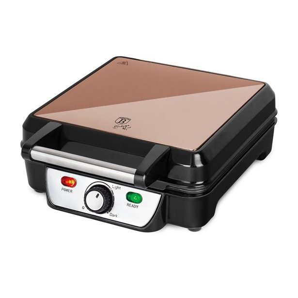 BERLINGERHAUS Vaflovač na 4 vafle Rosegold Metallic Line BH-9452