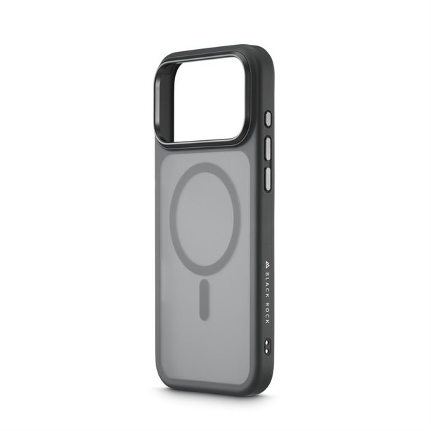 Black Rock Hybrid Case, kryt pro Apple iPhone 17 Pro Max, magnetický, matný, poloprůhledný černý