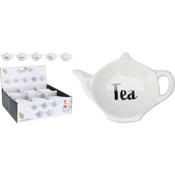 podčajník 1ks KONVIČKA bilá, x cm, mix druhů, porcelán