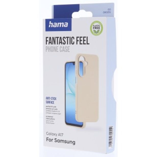 Hama Fantastic Feel, kryt pro Samsung Galaxy A17, hebký povrch, barva nude