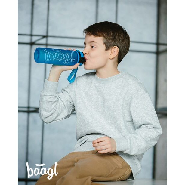 BAAGL Tritanová láhev na pití Logo - modrá